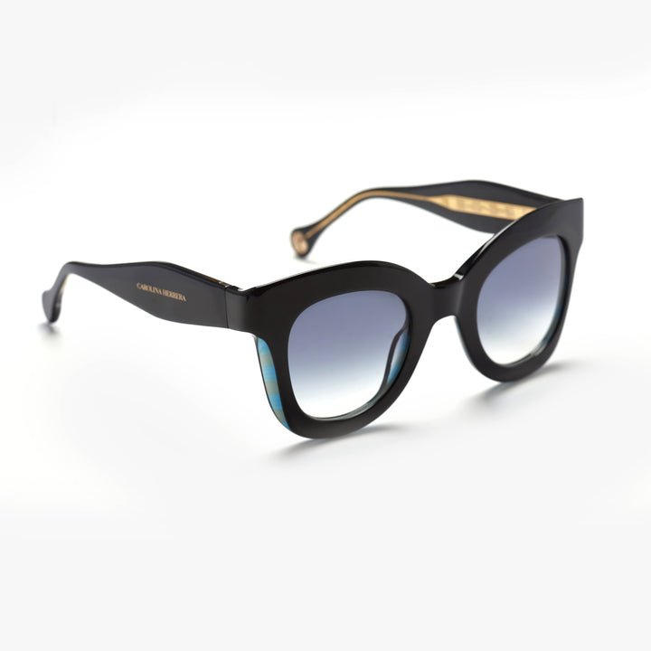 Carolina Herrera 0014/S – Bleu Acétate & Verres Dégradés (Femme)