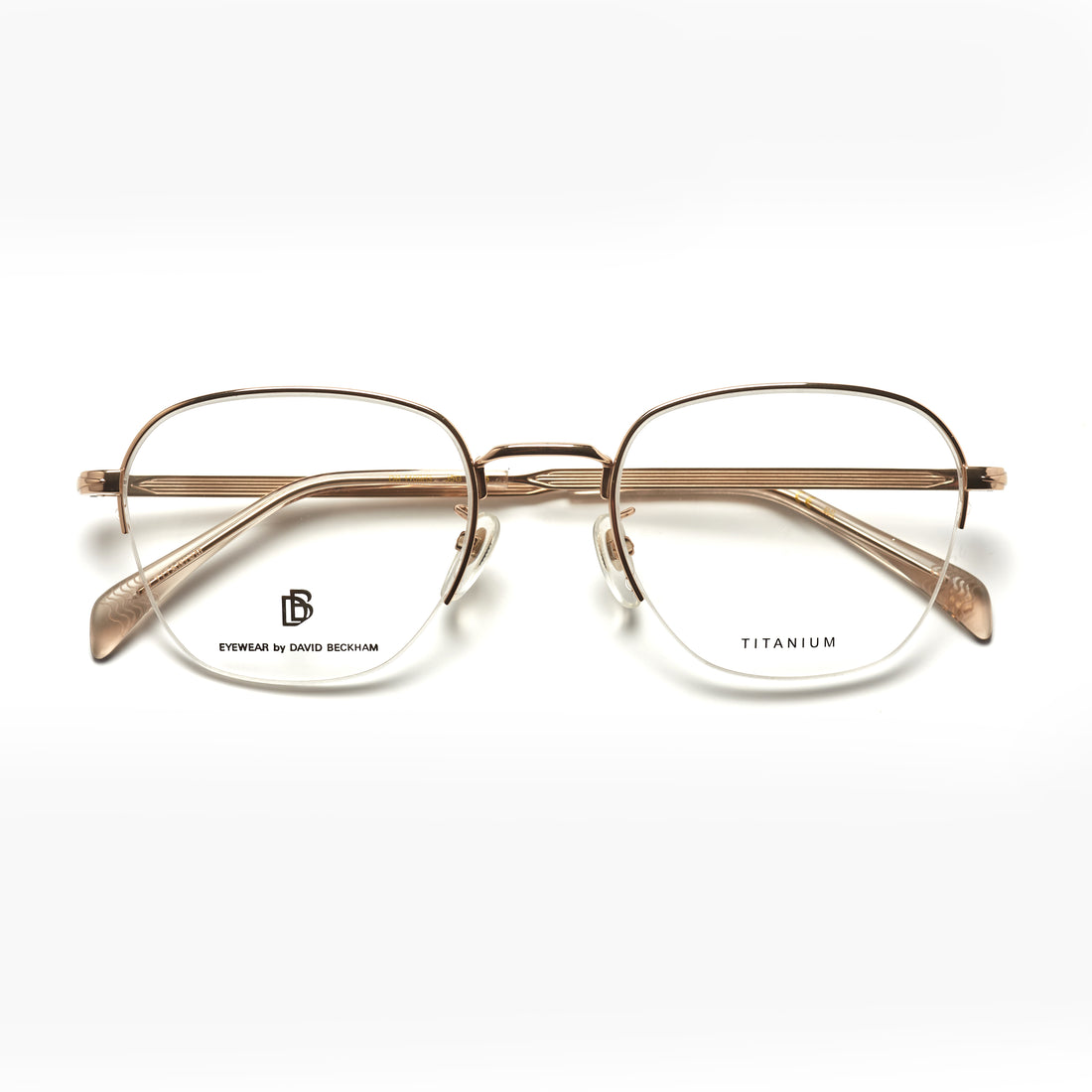David Beckham 1109/G – Or Titane Rectangulaire (Homme)