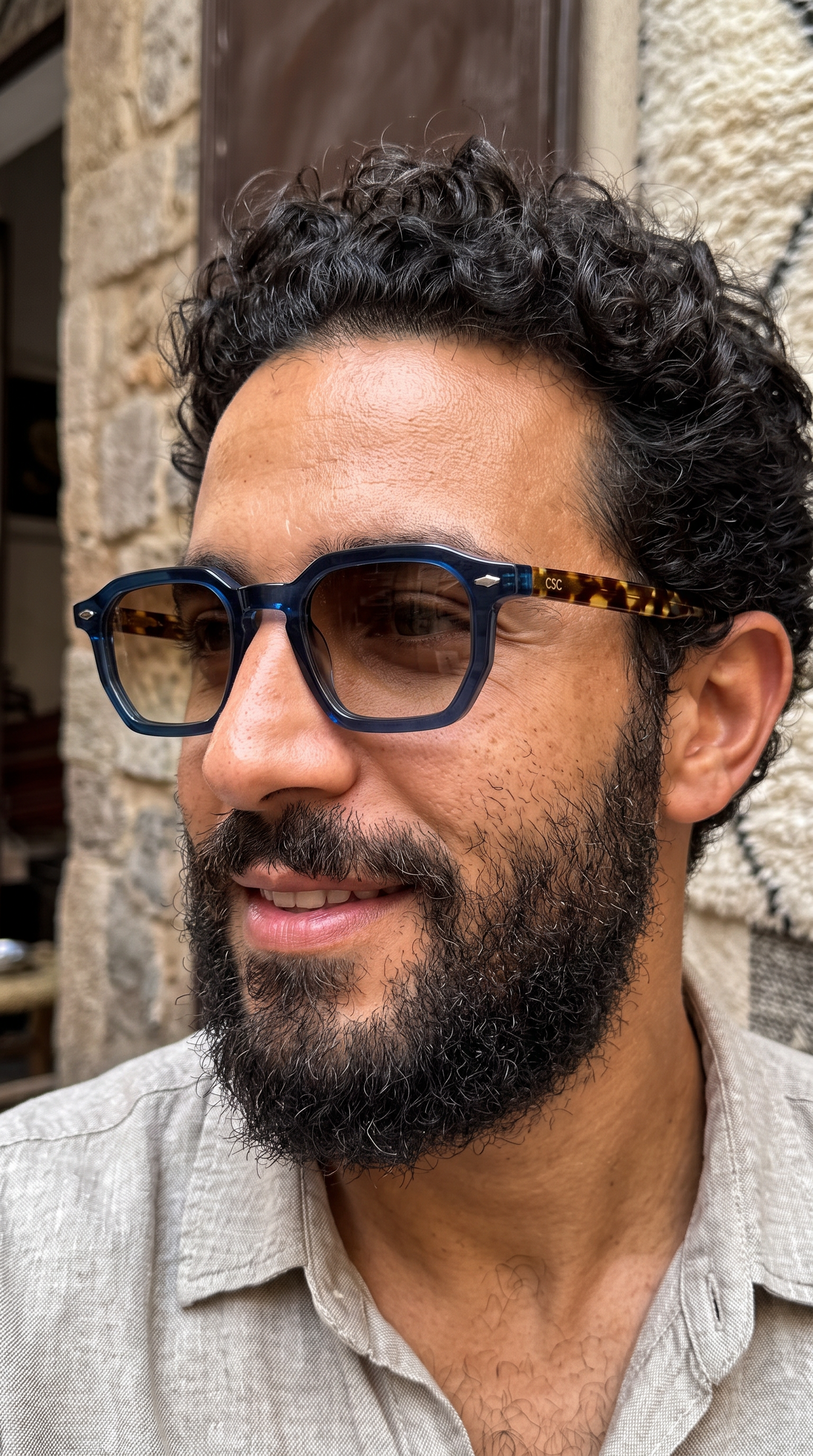 CHARLETT – Lunettes de Soleil Géométriques en Acétate – Mod. 2064