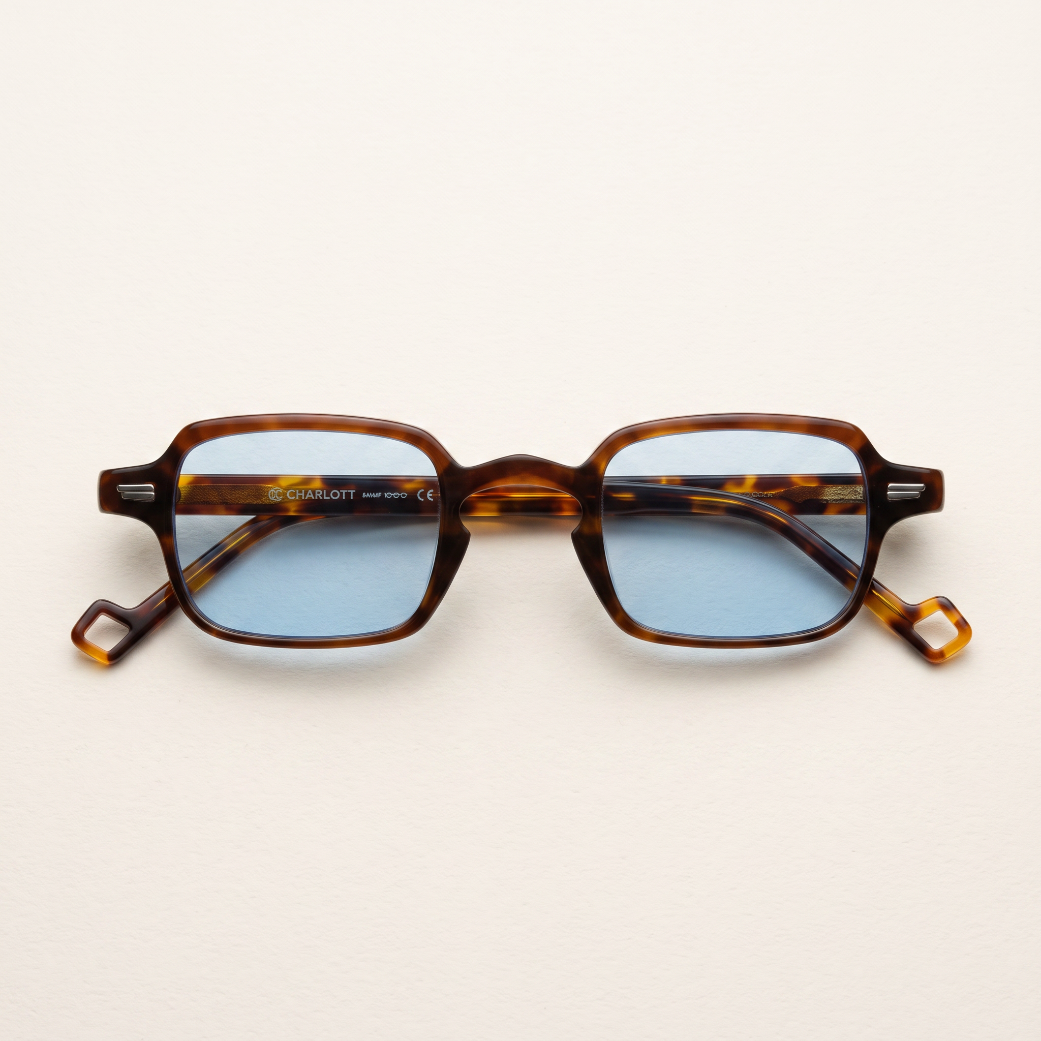 CHARLETT – Lunettes de Soleil Rectangulaires en Acétate