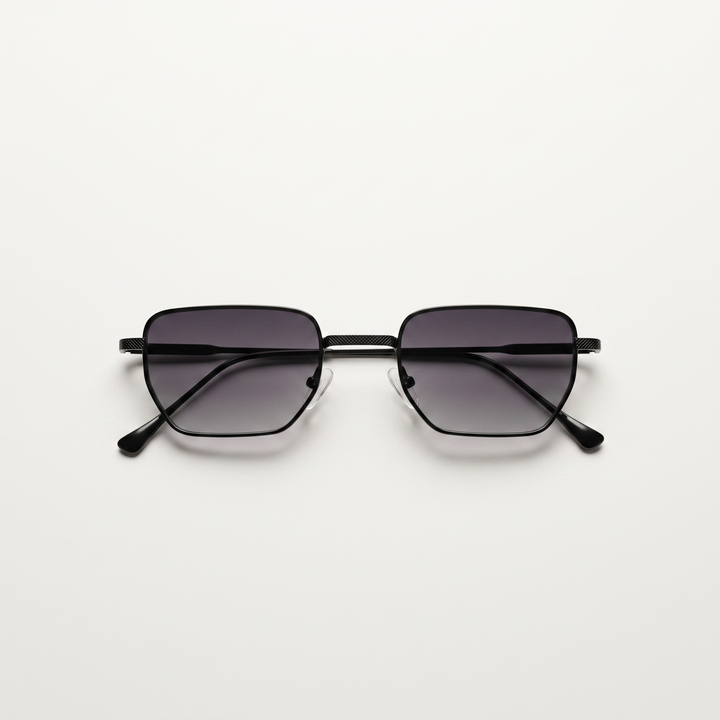 CHARLETT – Lunettes de Soleil Hexagonales en Métal – MOD-2046 C-222