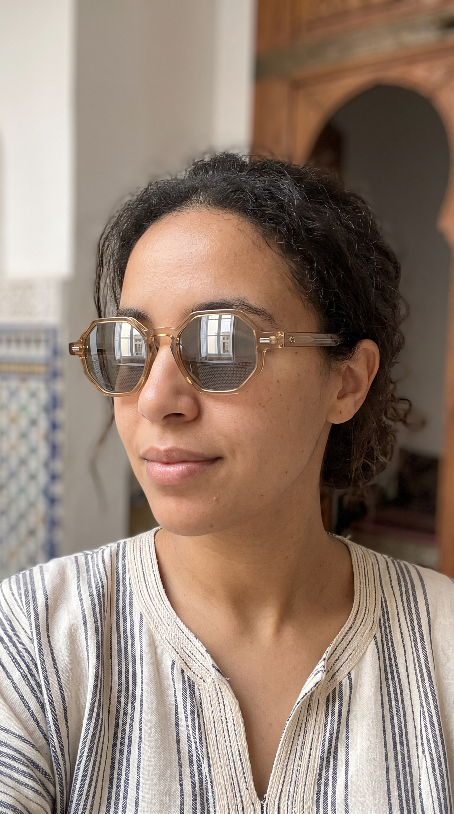 CHARLETT – Lunettes de Soleil Octogonales en Acétate – MOD-2012 C01