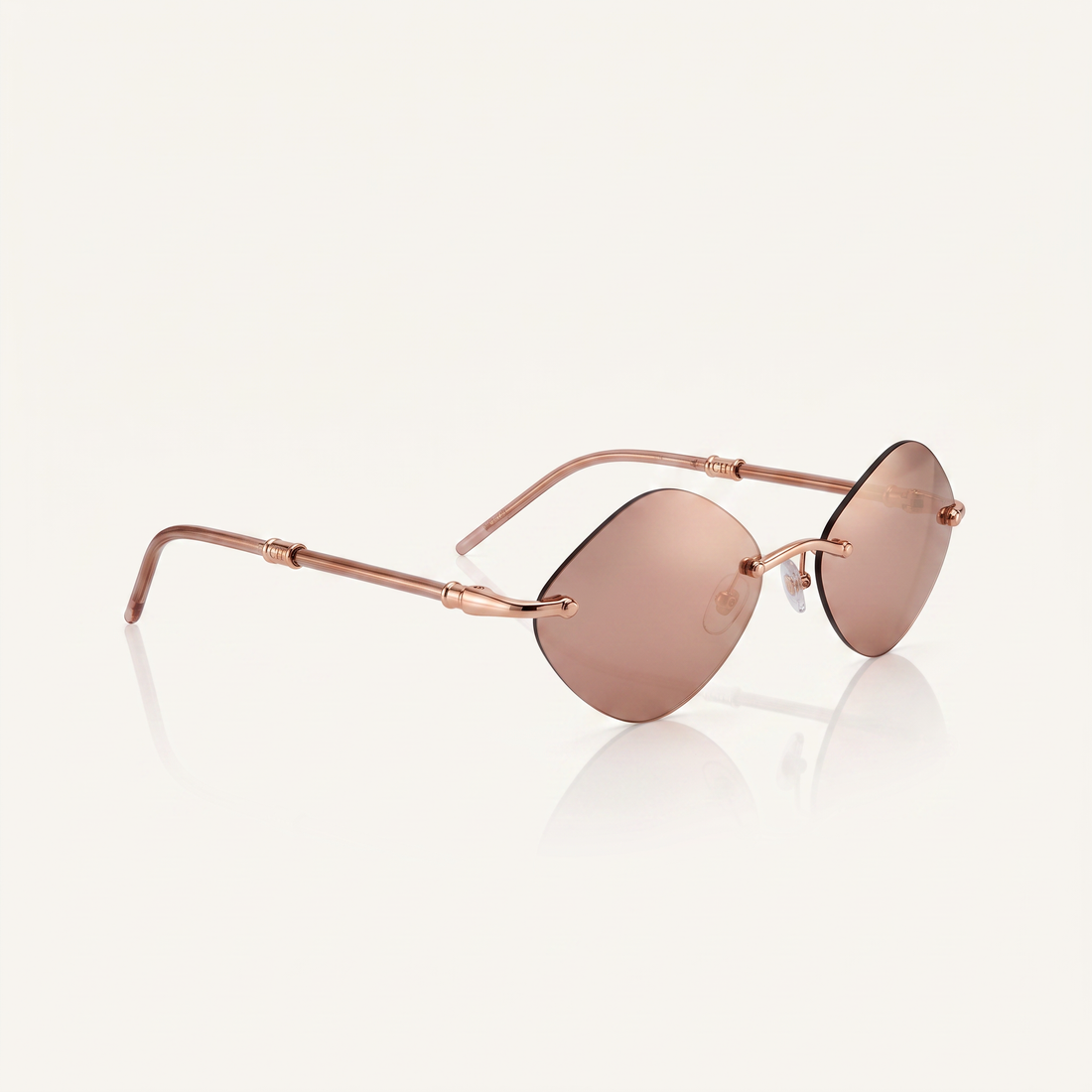 CHARLETT – Lunettes de Soleil Rondes Sans Monture – Mod. 334 C.224