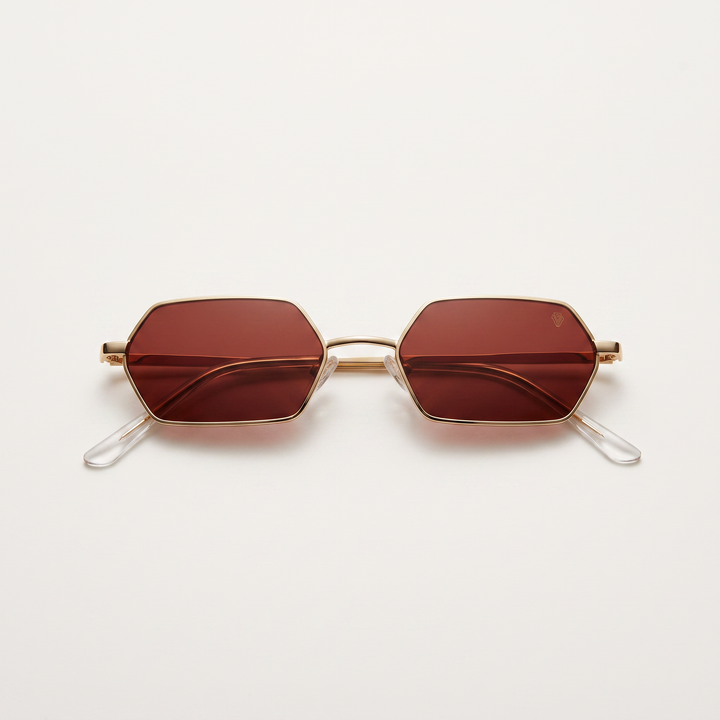 Créateur – Lunettes de Soleil Géométriques en Métal – AP3149 C2