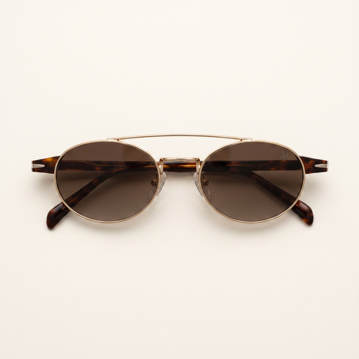 Créateur – Lunettes de Soleil Ovales Vintage – AP3121 C2