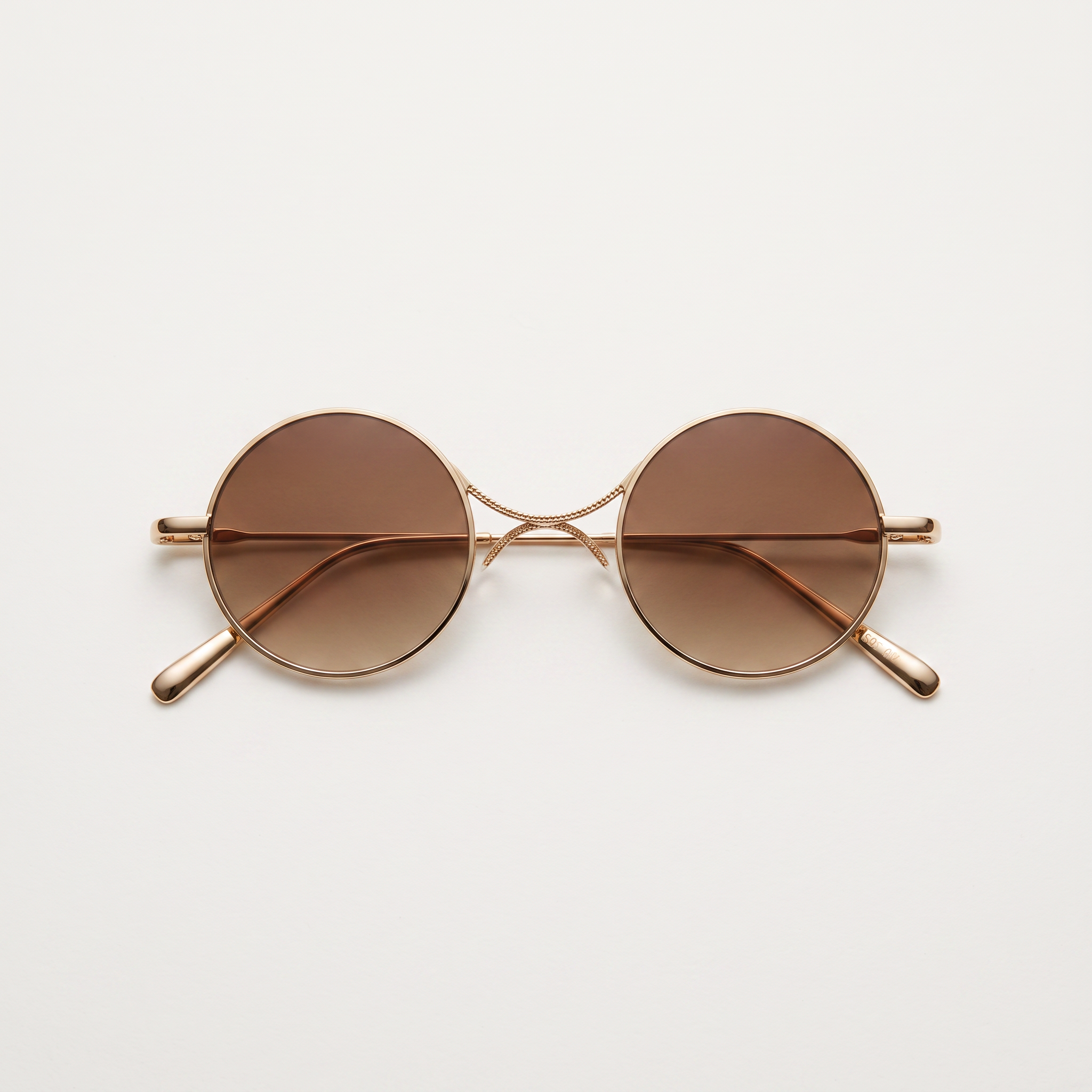 Créateur – Lunettes de Soleil Rondes en Métal