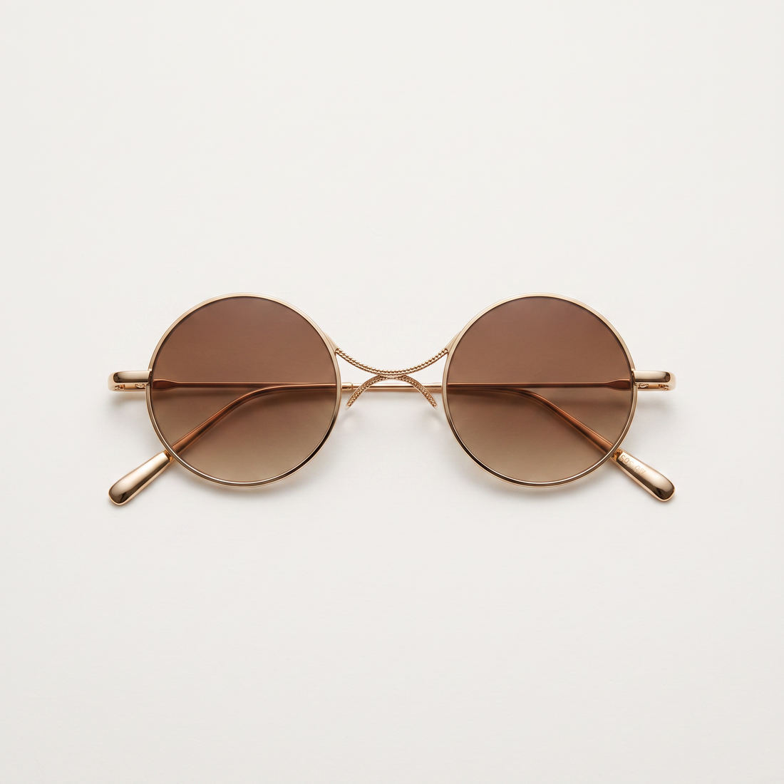 Créateur – Lunettes de Soleil Rondes en Métal