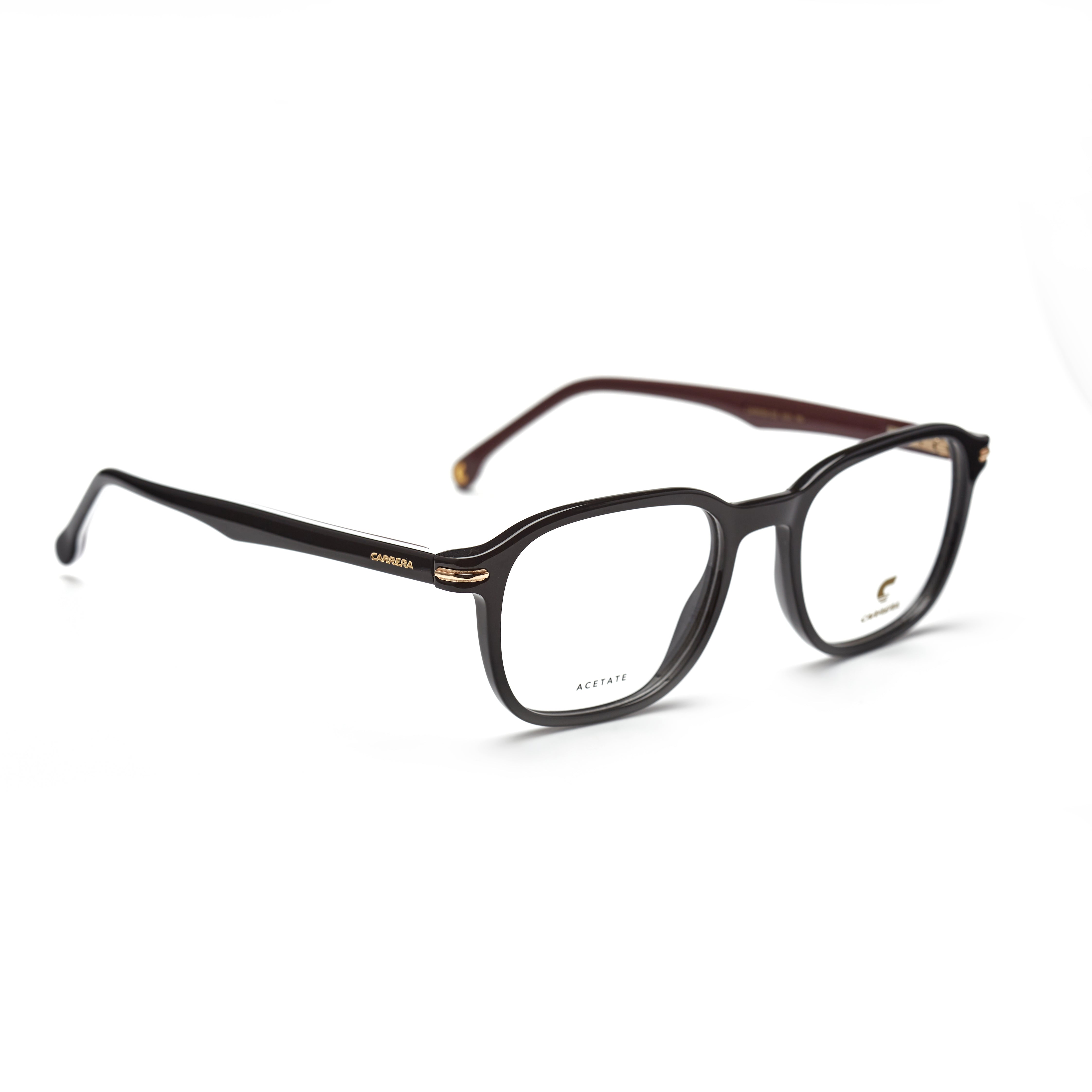 Carrera 320 – Noir & Bordeaux Acétate (Homme)