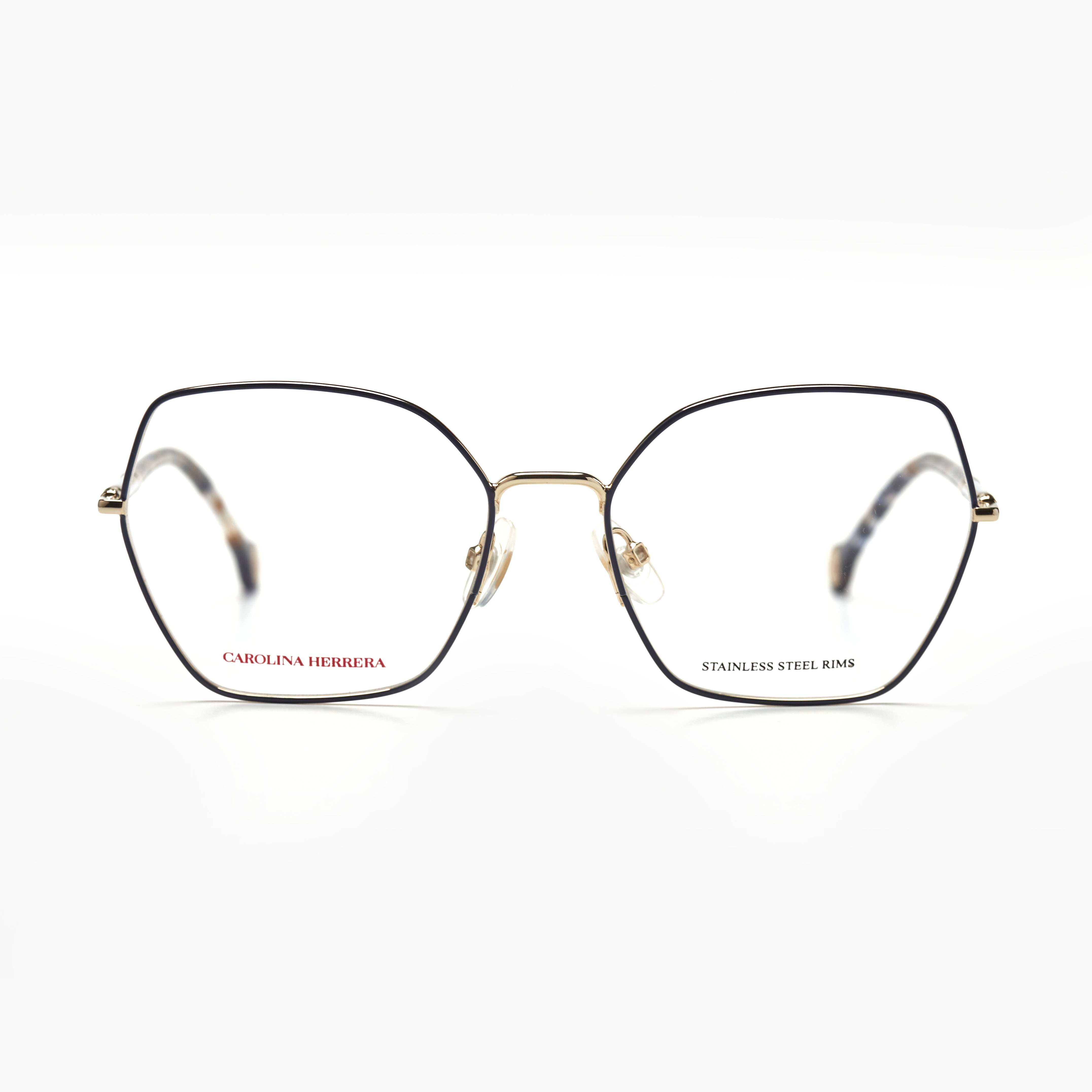 Carolina Herrera 0272 – Bleu Mat & Doré Métal (Femme)