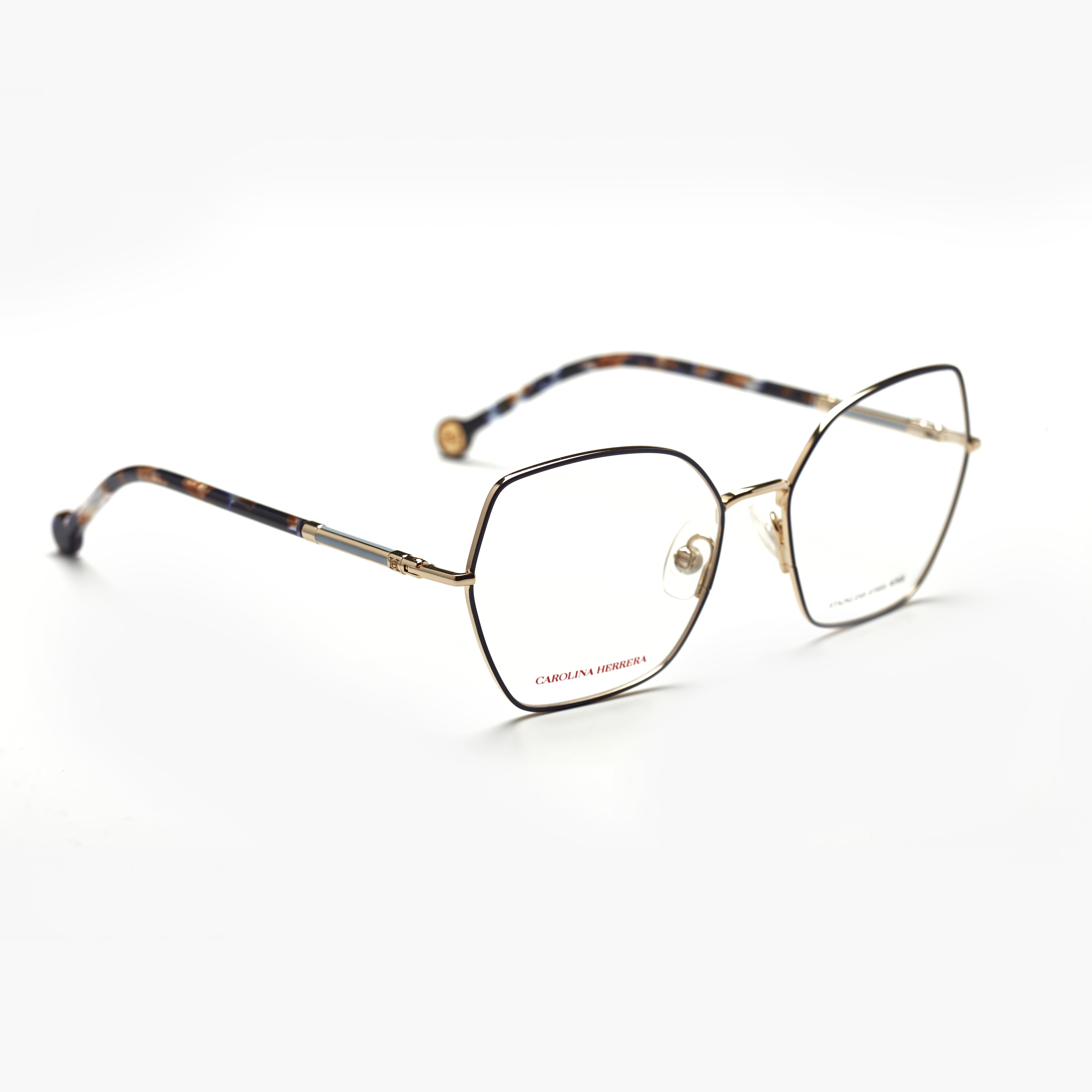 Carolina Herrera 0272 – Bleu Mat & Doré Métal (Femme)