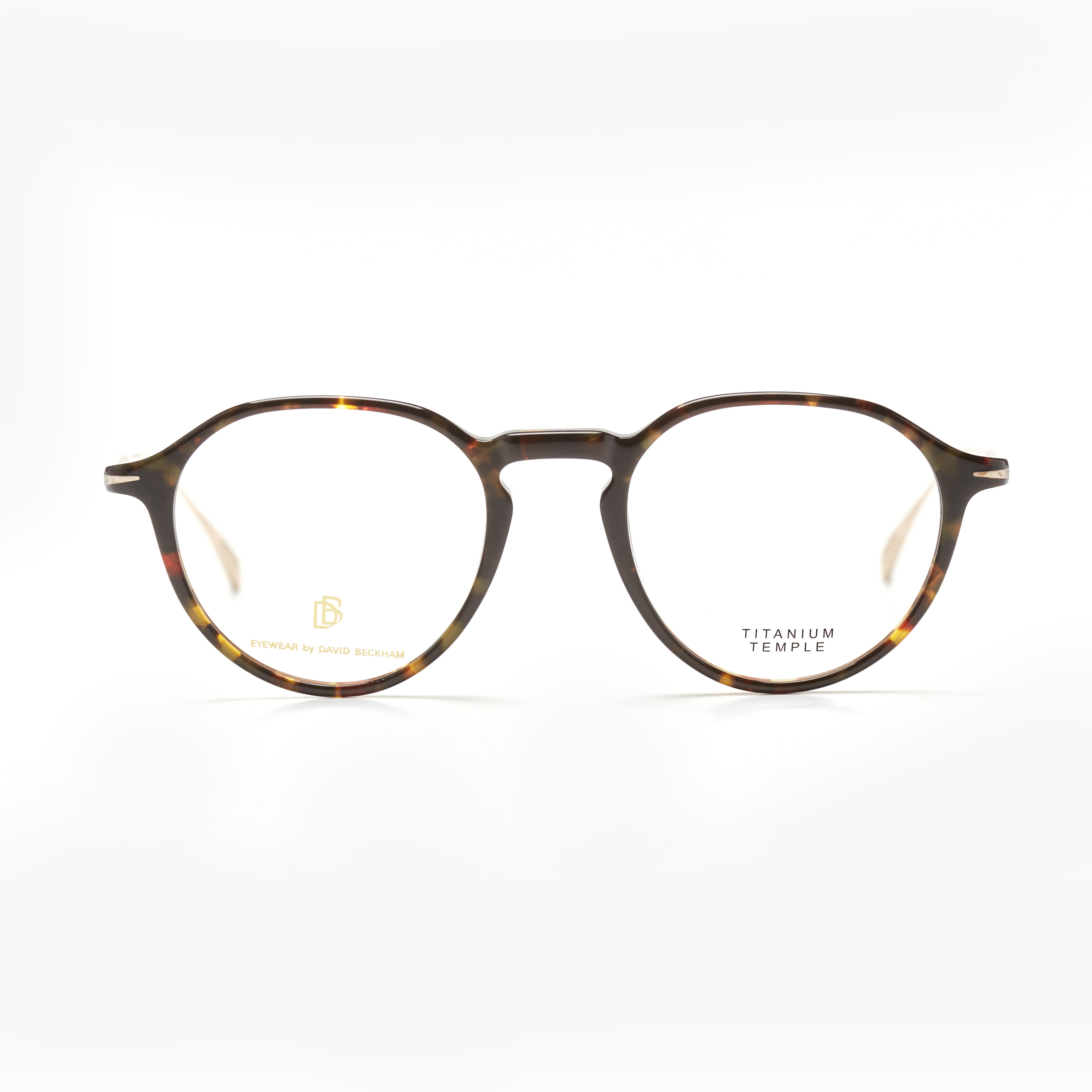 David Beckham 1105 – Écaille Foncé Rond Acétate (Homme)