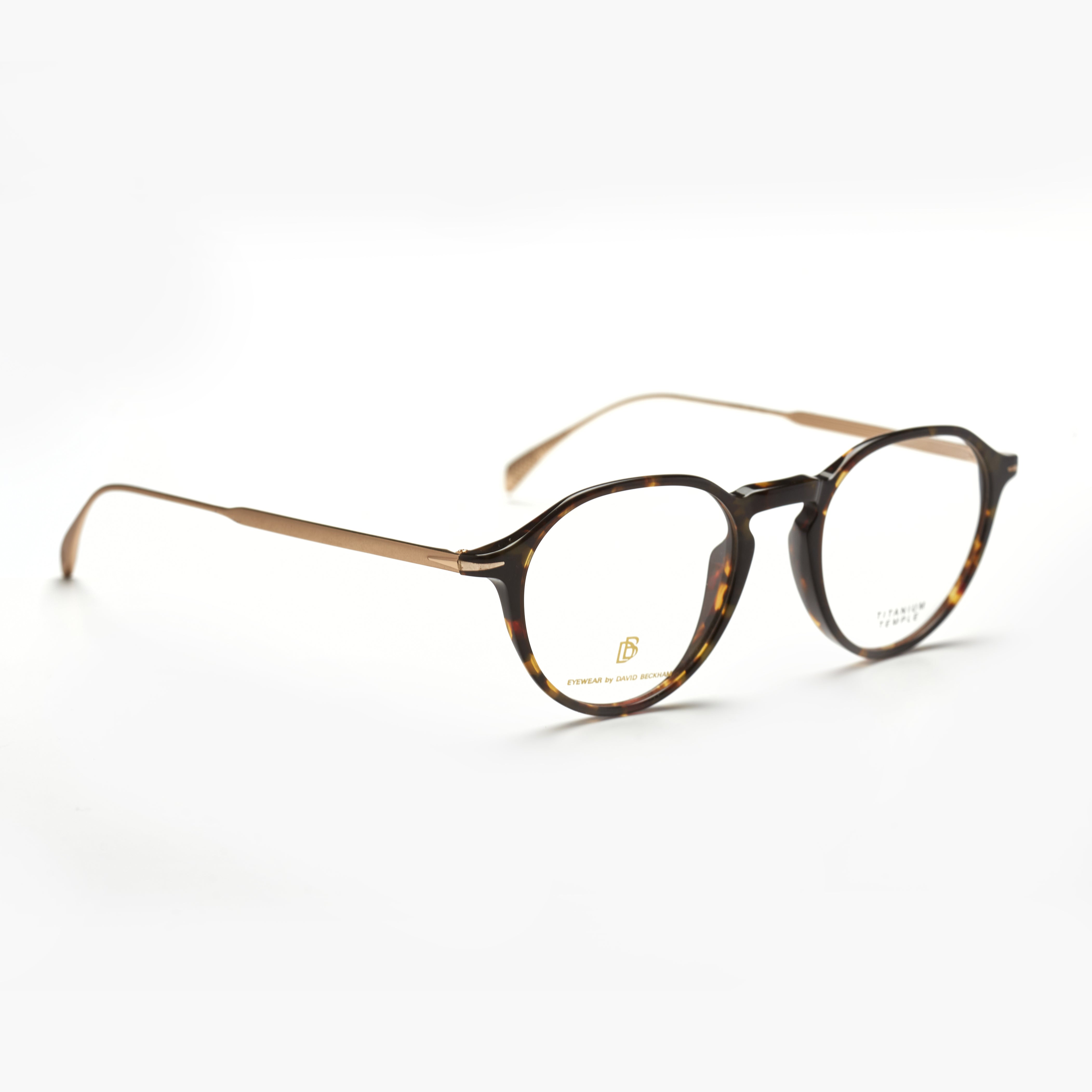 David Beckham 1105 – Écaille Foncé Rond Acétate (Homme)