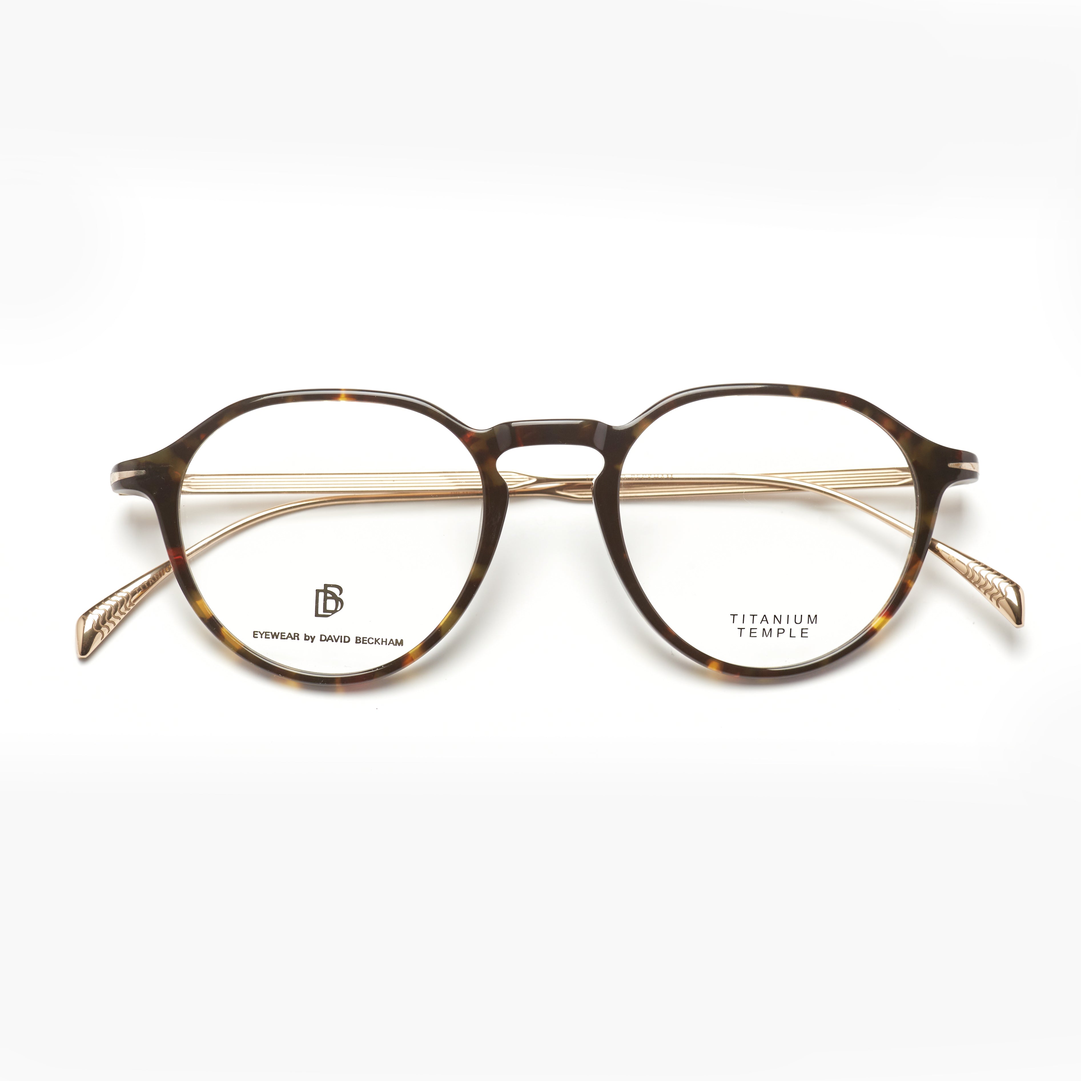 David Beckham 1105 – Écaille Foncé Rond Acétate (Homme)