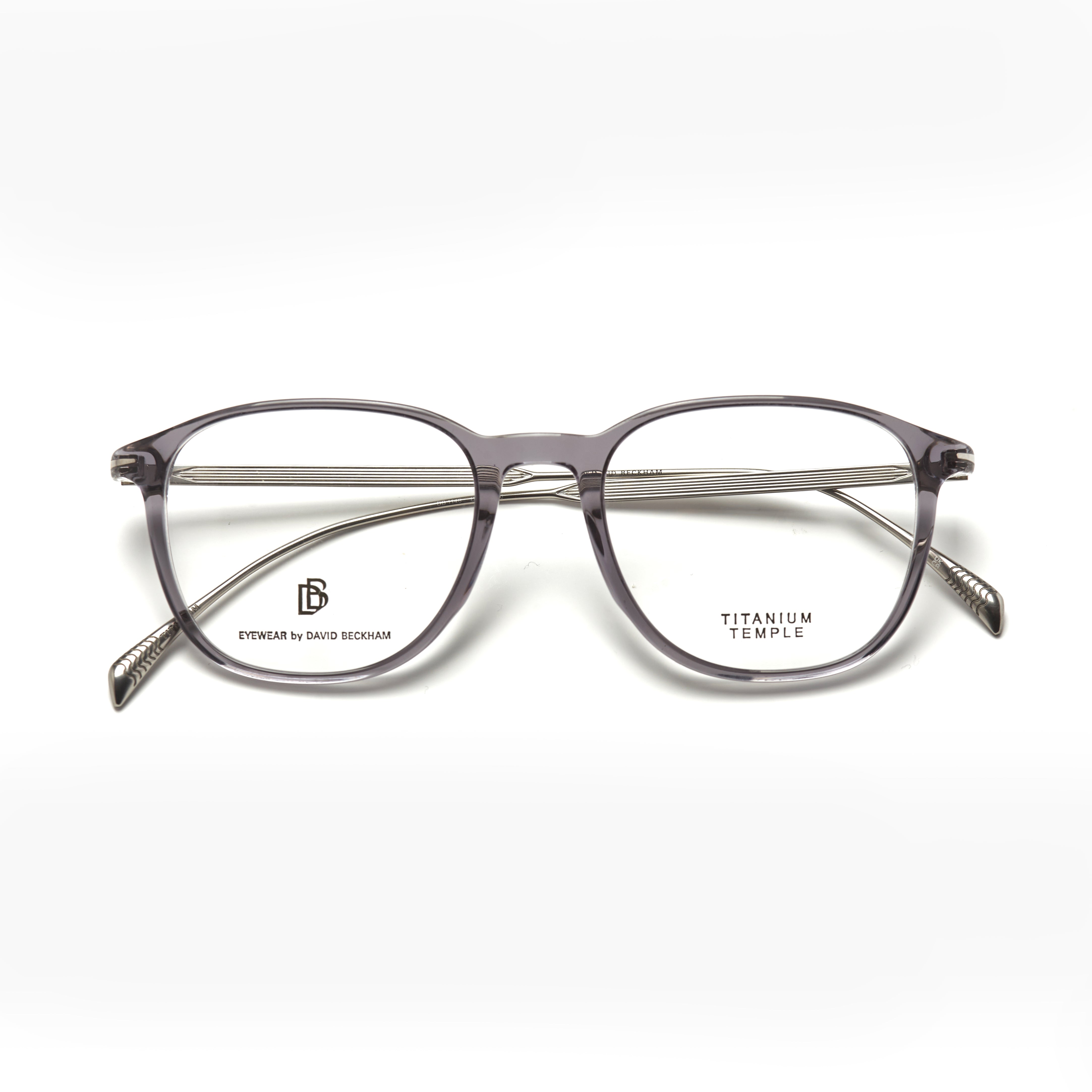 David Beckham 1148 – Gris Transparent Acétate & Métal (Homme)