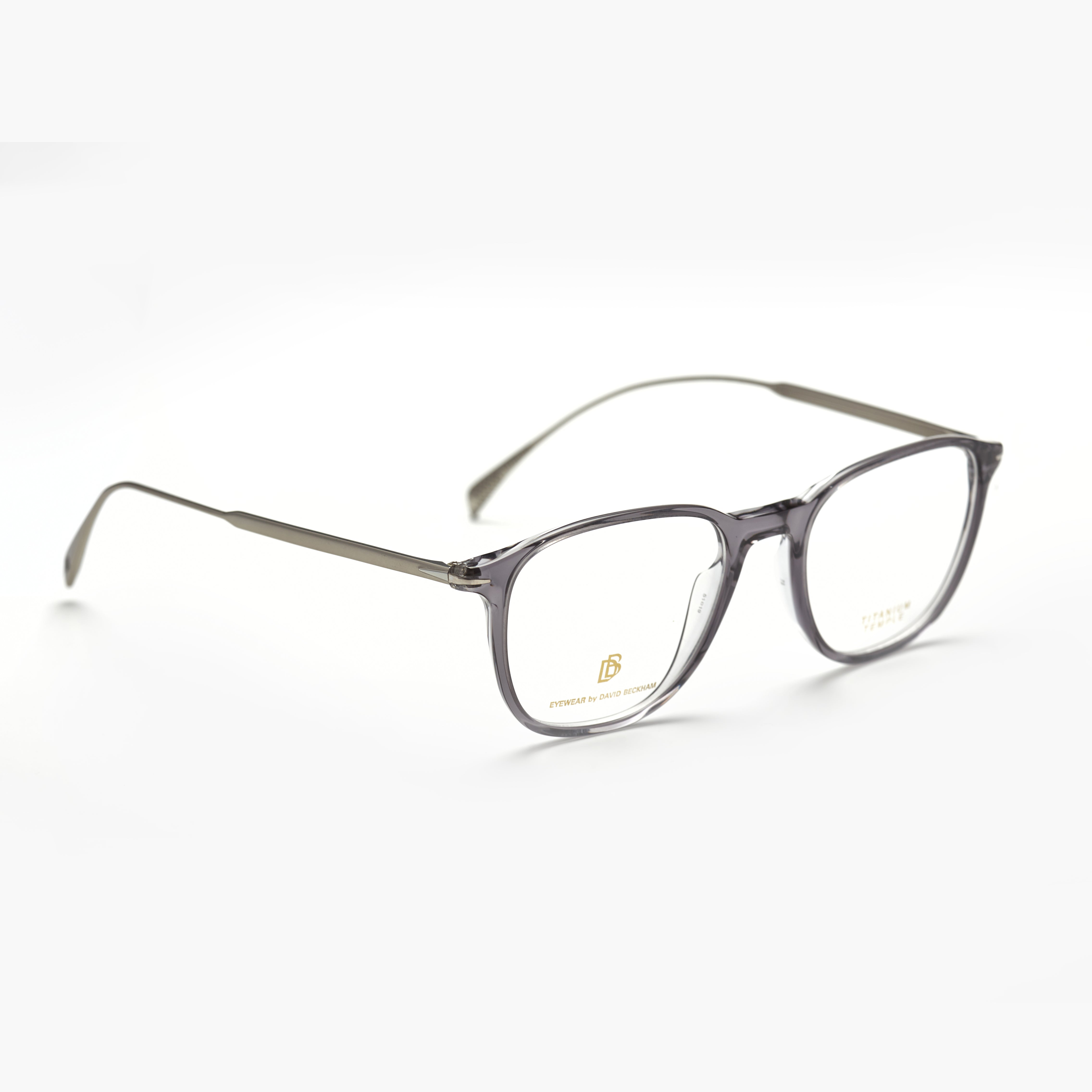 David Beckham 1148 – Gris Transparent Acétate & Métal (Homme)