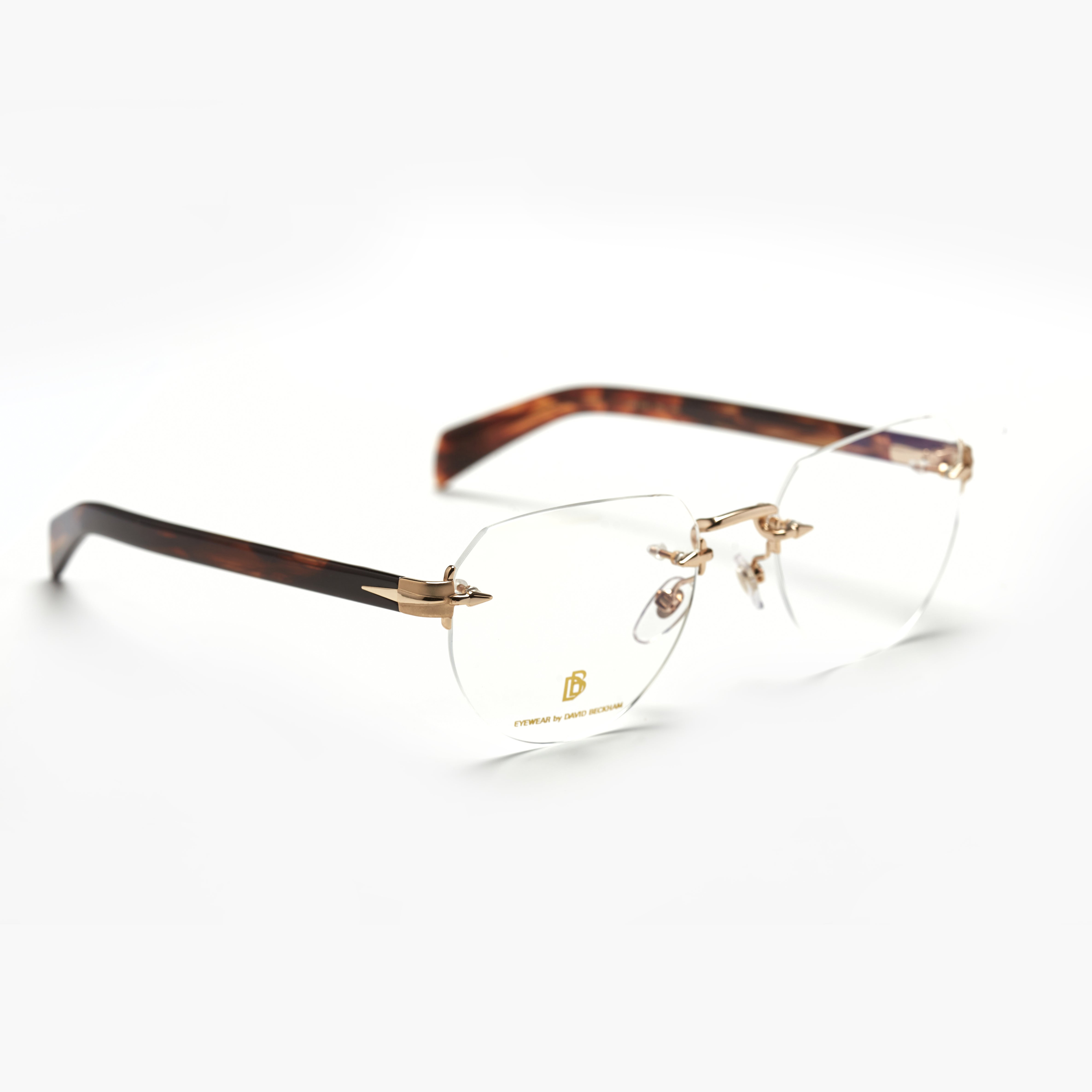 David Beckham 7145 – Or Percée Métal & Acétate (Homme)