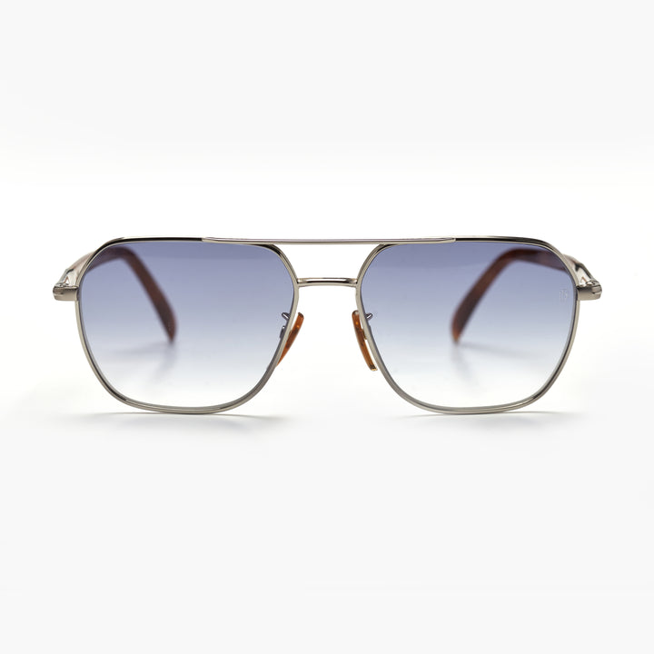 David Beckham 1128/G/S – Argent & Havane Métal (Homme)