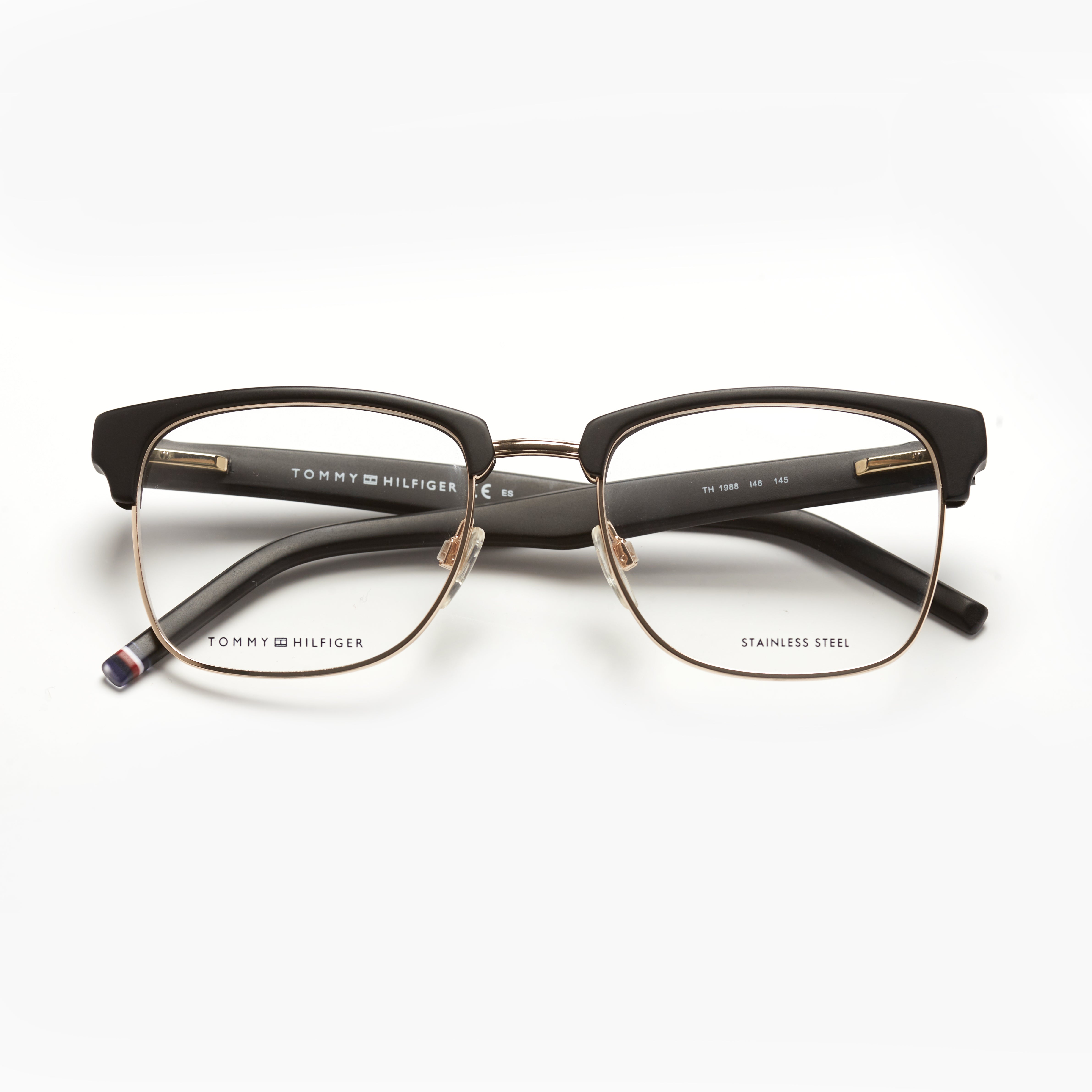 Tommy Hilfiger 1988 – Noir & Or Métal/Acétate (Homme)