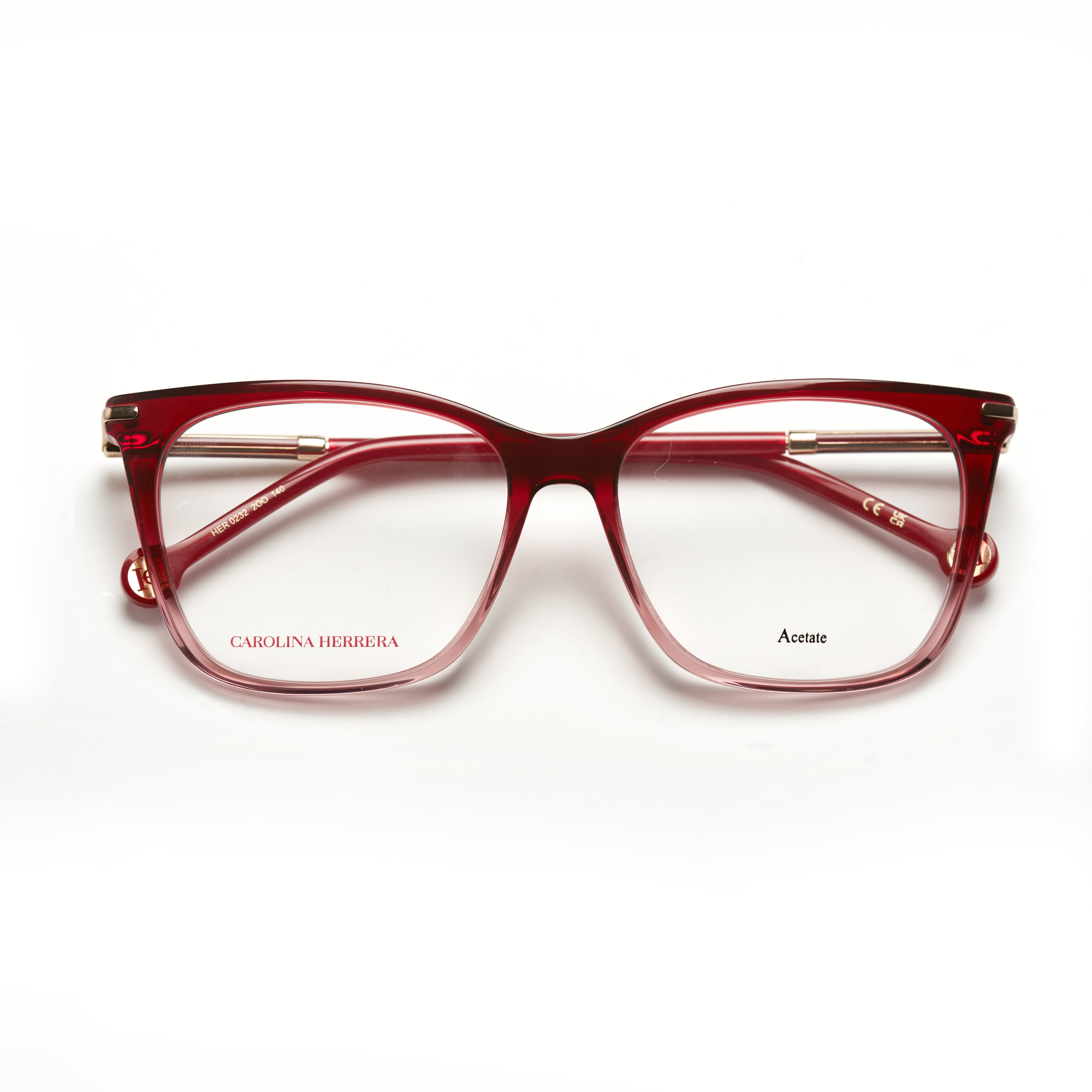 Carolina Herrera 0232 – Rouge Dégradé Transparent (Femme)