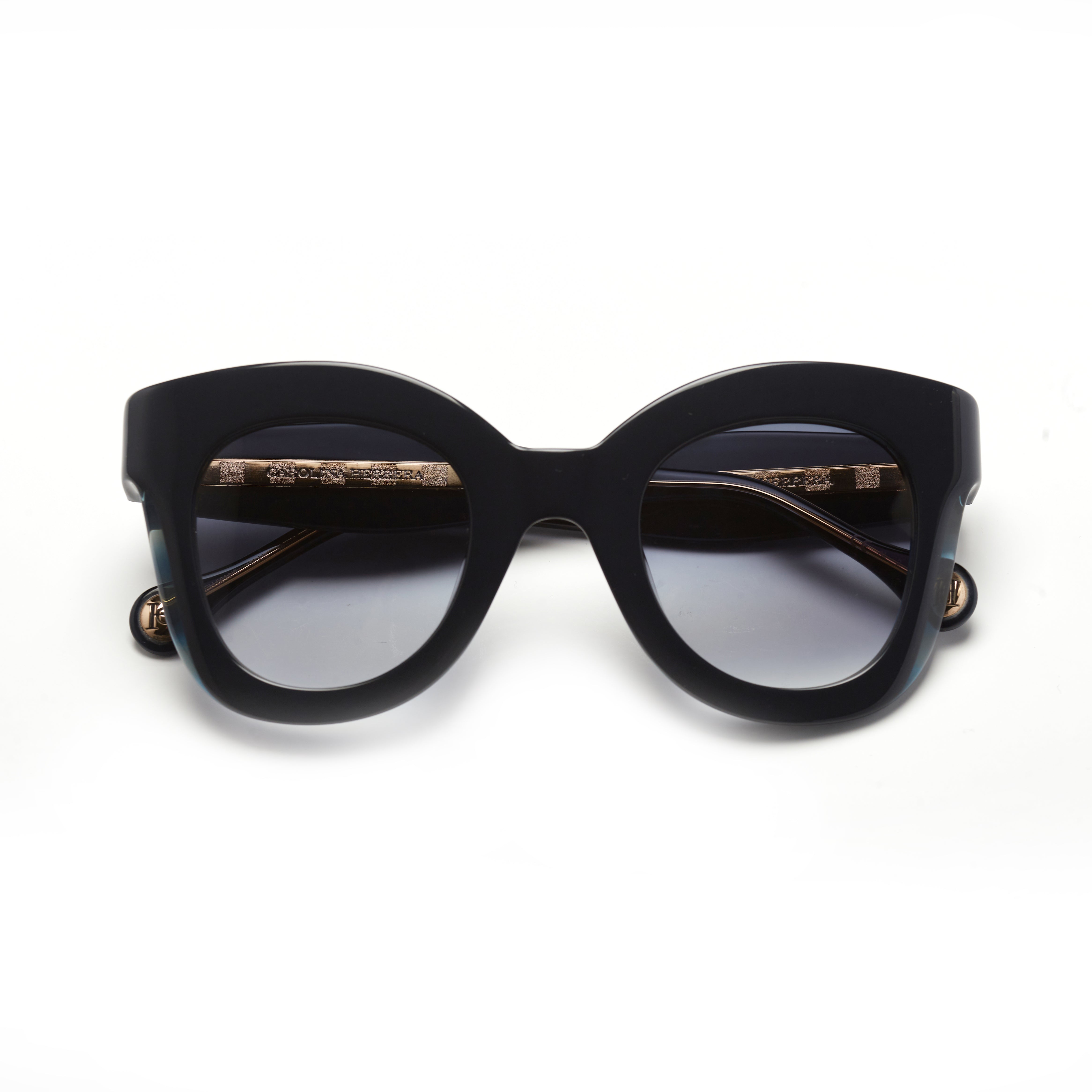 Carolina Herrera 0014/S – Bleu Acétate & Verres Dégradés (Femme)