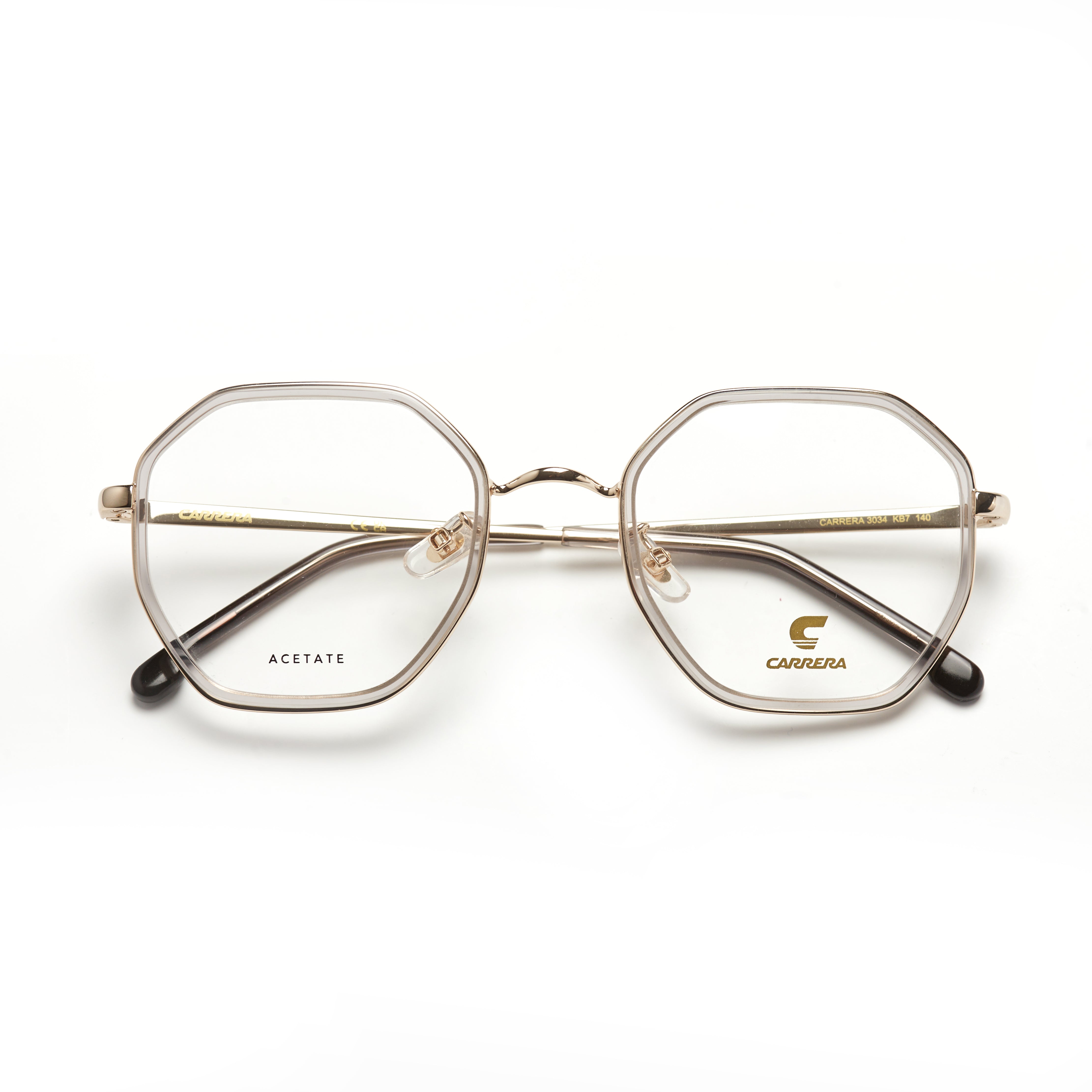 Carrera 3034 – Transparent Gris Métal (Femme)