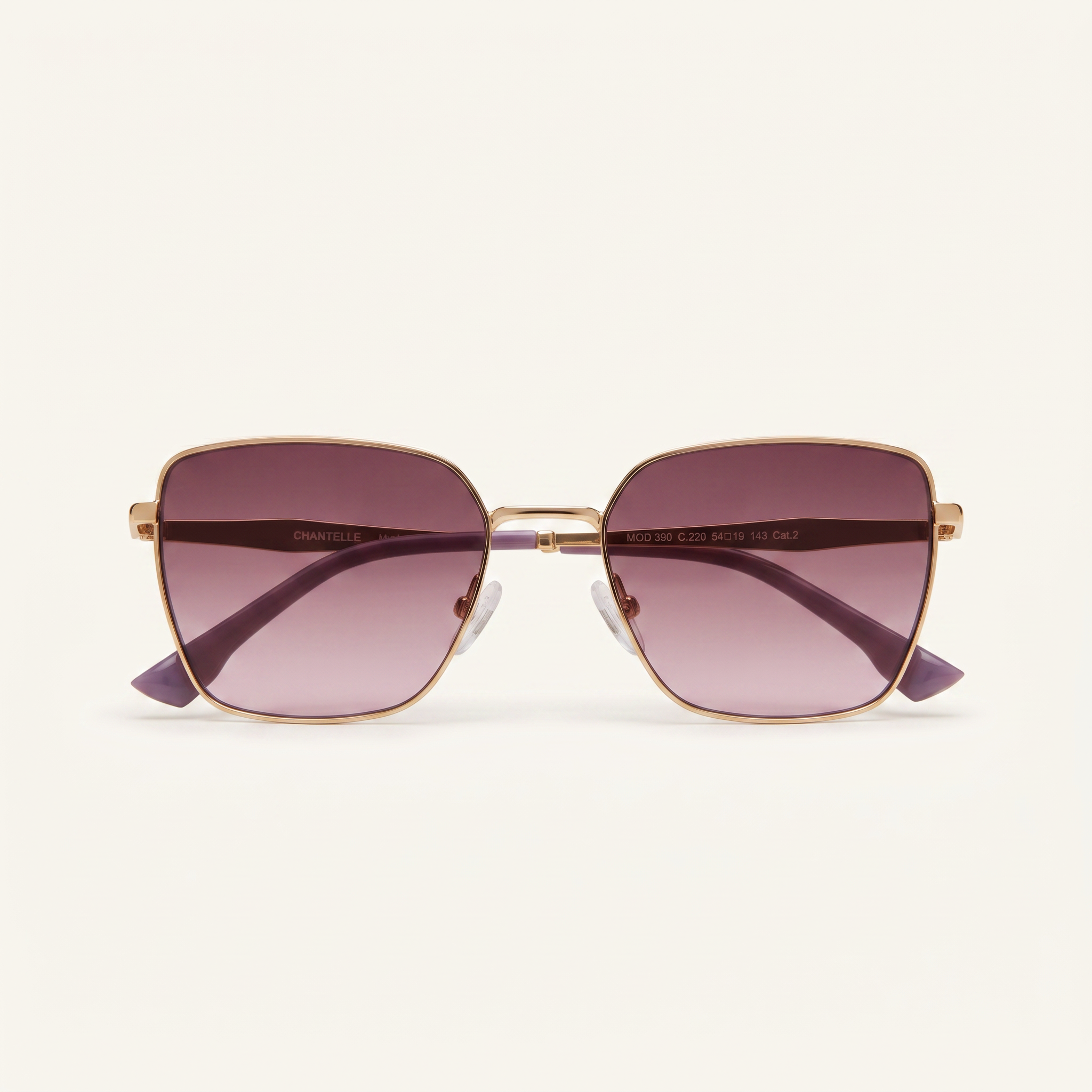 HARLETT – Lunettes de Soleil Géométriques en Métal – MOD-390