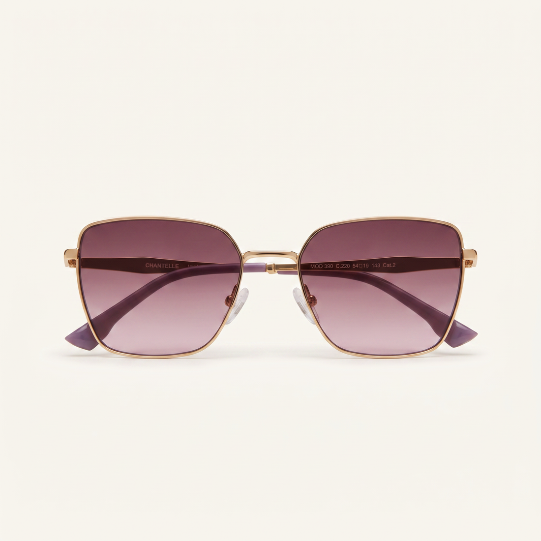 HARLETT – Lunettes de Soleil Géométriques en Métal – MOD-390