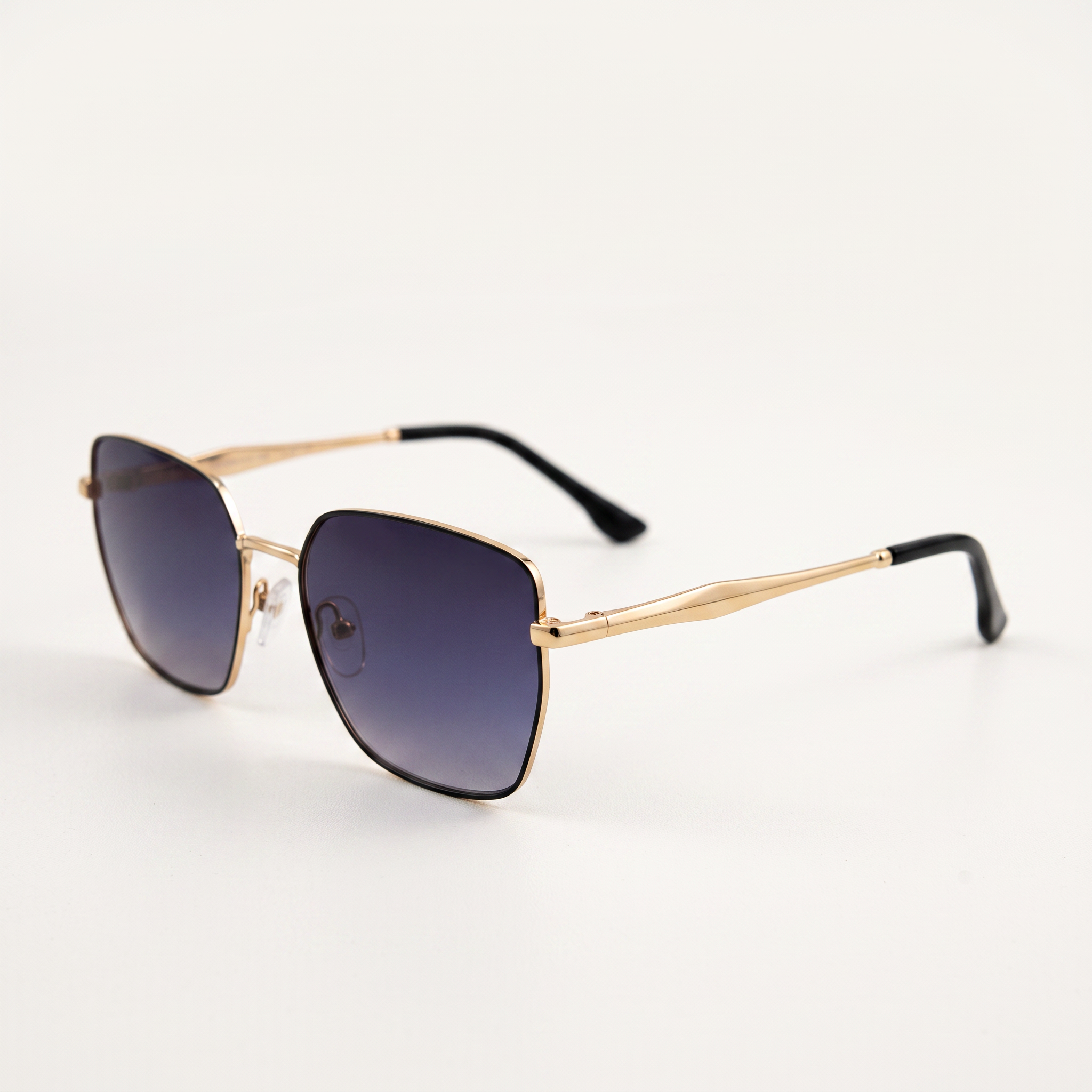 HARLETT – Lunettes de Soleil Géométriques en Métal – MOD-390
