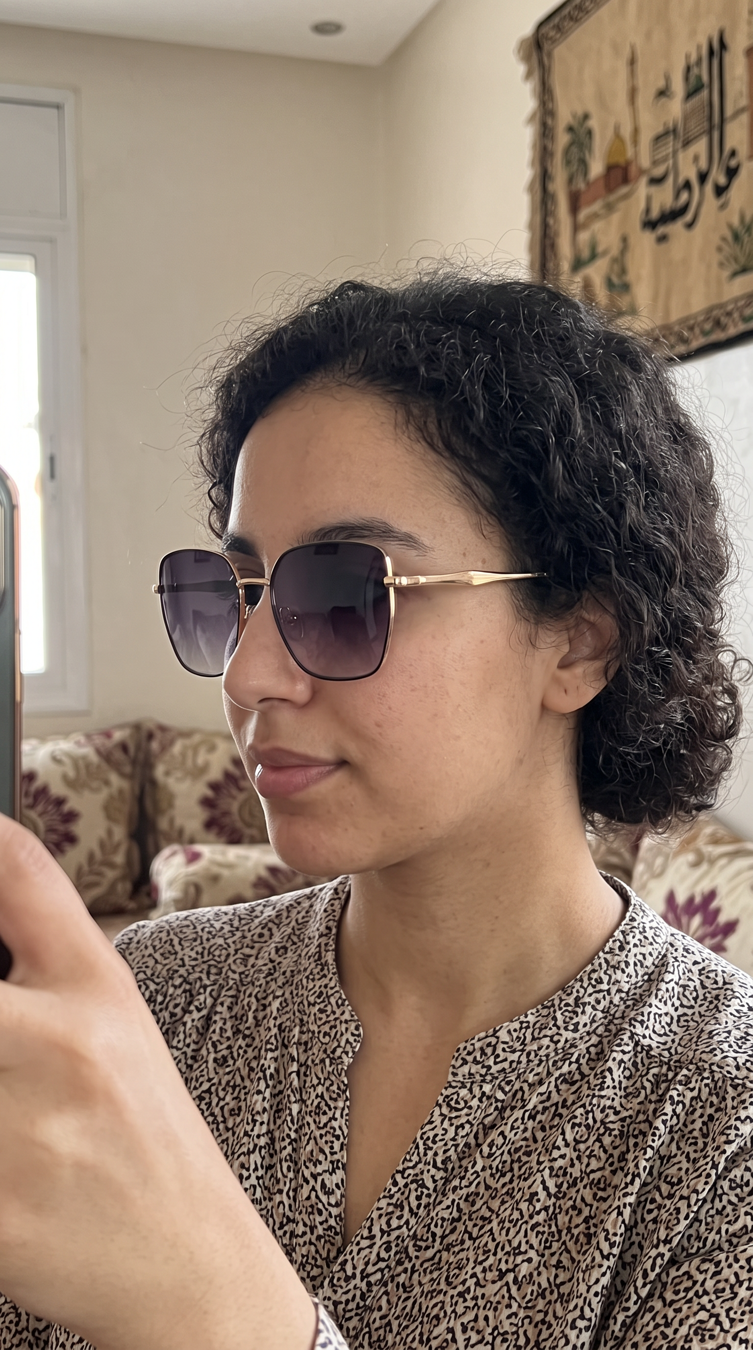HARLETT – Lunettes de Soleil Géométriques en Métal – MOD-390
