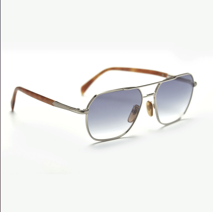 David Beckham 1128/G/S – Argent & Havane Métal (Homme)