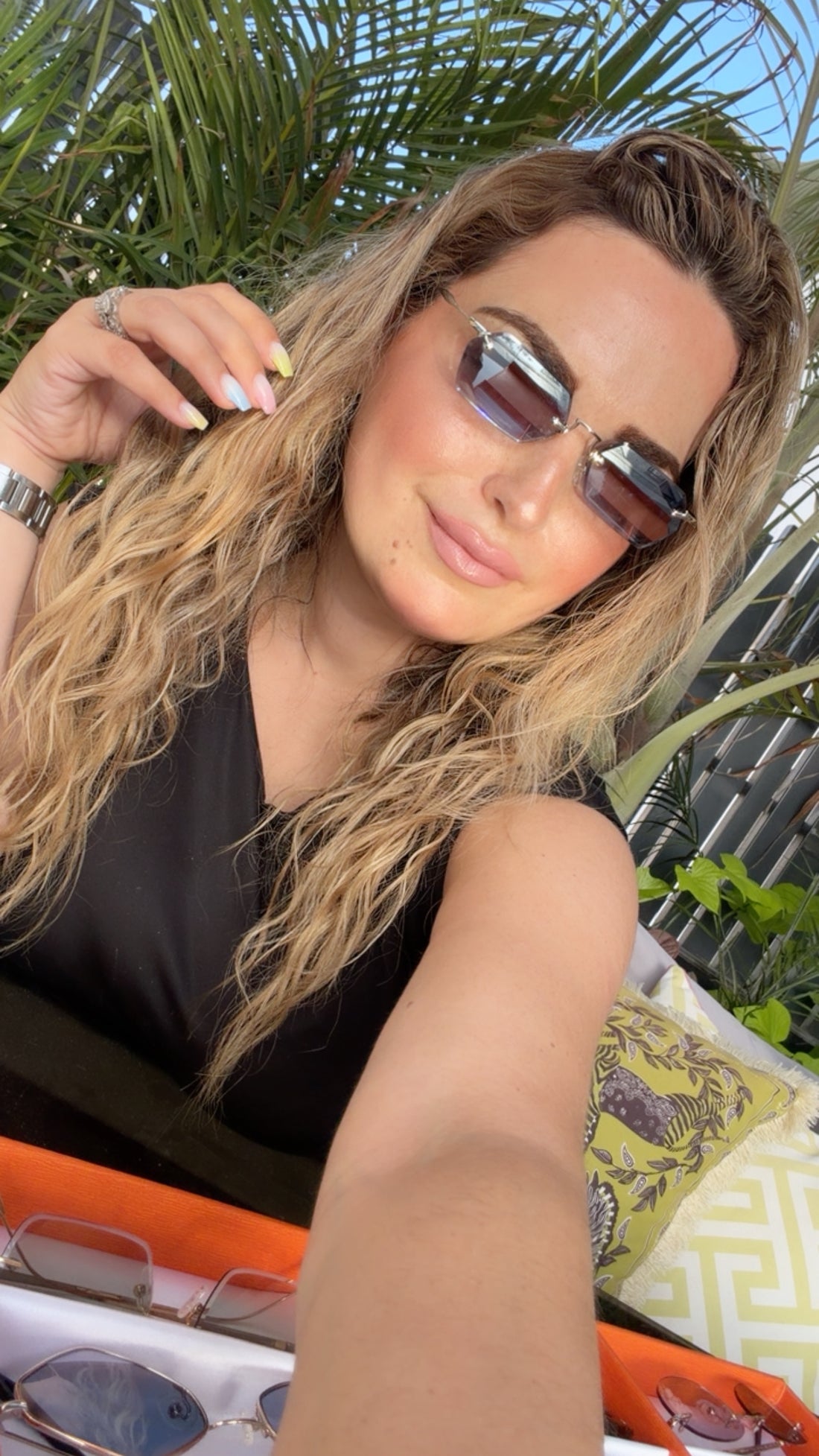 CHARLETT – Lunettes de Soleil Hexagonales Sans Monture